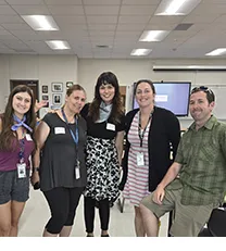 Christa Rhea, Dr. Marion Gehrmann, Elle LeBlanc, Danielle Barcenas and Aaron Greene